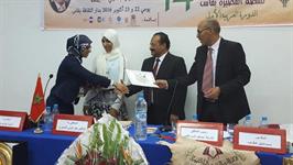 إحدى الفائزات بجائزة القصة القصيرة