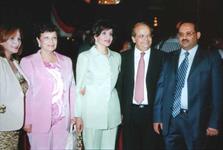 الدكتور الشميري المندوب الدائم لدى جامعة الدول العربية مع هدى جمال عبد الناصر -2005م