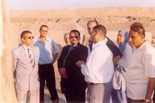 الدكتور الشميري وزيارة لبعض المناطق الاثرية بمدينة الحسينية بمصر