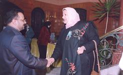 الدكتور الشميري يرحب بالسيدة فتحية بدر