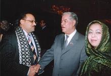 مع السفير عبد القادر حجار سفير الجزائر بالقاهرة في اليوم الوطني لجمهورية الجزائر