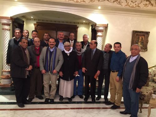 زيارة لمنزل الشميري بالقاهرة من شخصيات يمنية 26 ديسمبر 2016