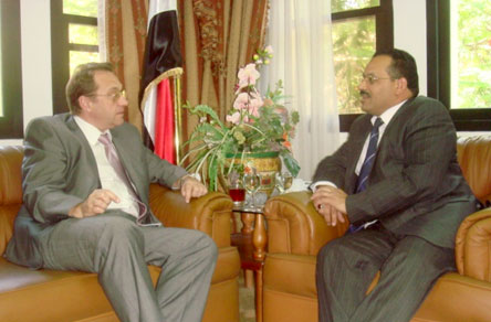 السفير يستقبل بوجدانوف سفير روسيا بالقاهرة