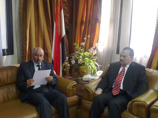 السفير يستقبل النائب العام بالجمهورية اليمنية