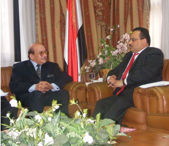 لقاء السفير د. الشميري والشيخ محمد الشهاوي رئيس المجلس الصوفي العالمي
